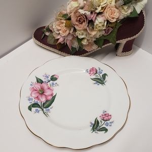 Vintage Royal Albert Pink Floral Luncheon Plate
